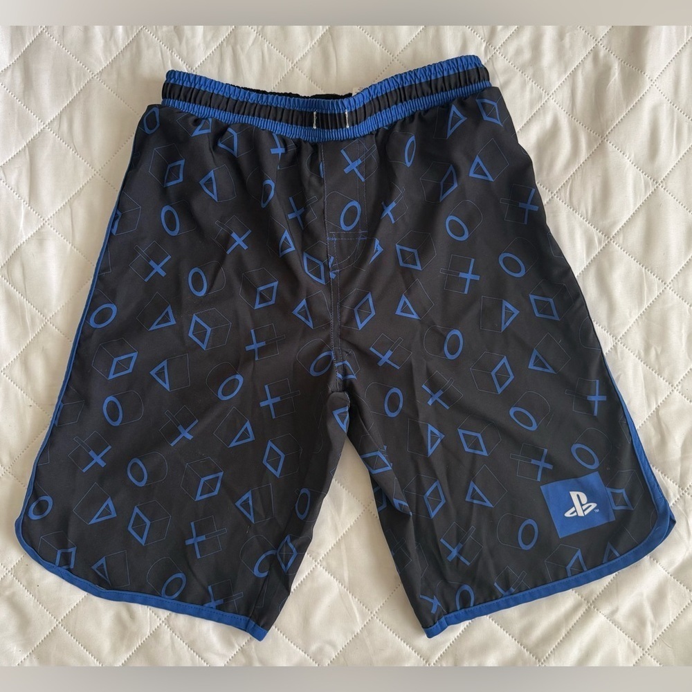Sony Kids Swim Trunks - Black and Blue size 14/16